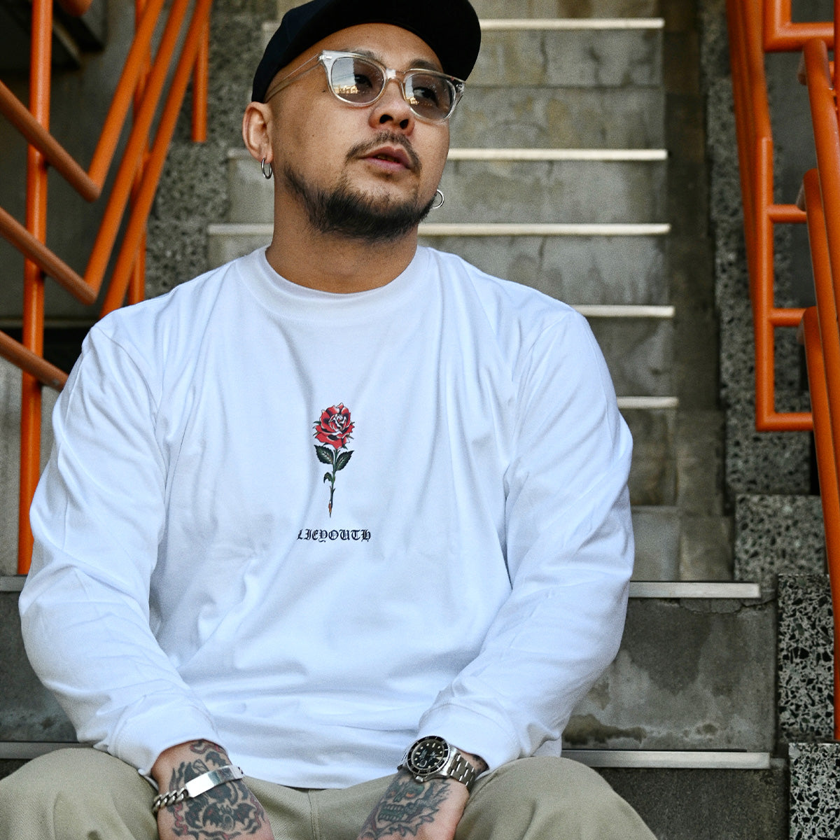 SINGLE ROSE long T-shirt